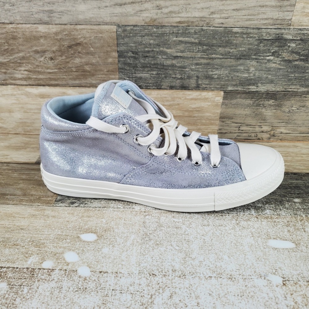 Converse Chuck Taylor All Star Madison Womens Shoes Sz 11 Silver Lace Up Sneaker